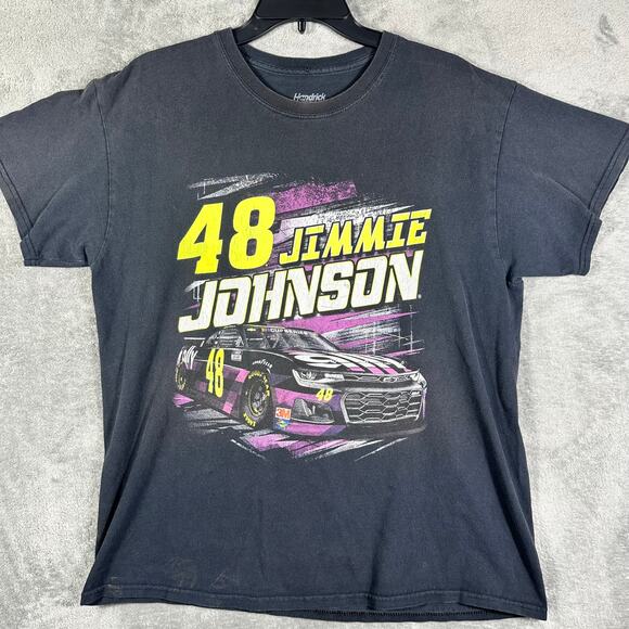 Jimmie Johnson 48 Hendrick Motorsports Racing T Shirt Mens Large - Picture 1 of 8